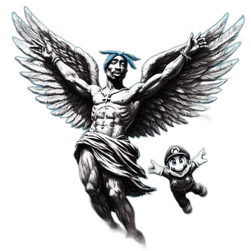 comic book art, concept art, fantasy art, pixel art transparent PNG cut-out