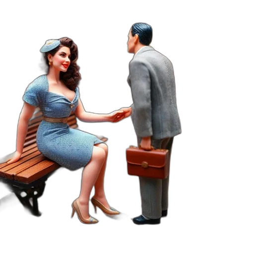 dress, furniture, concept art, 3d render transparent PNG cut-out