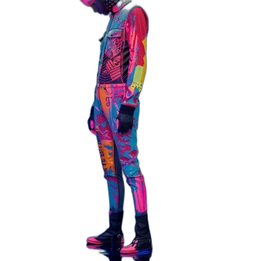 jacket, robot, creature, mask transparent PNG cut-out