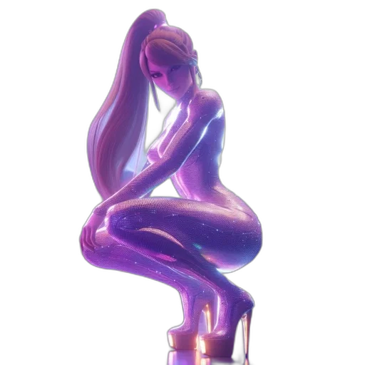 dress, hair, creature, concept art transparent PNG cut-out