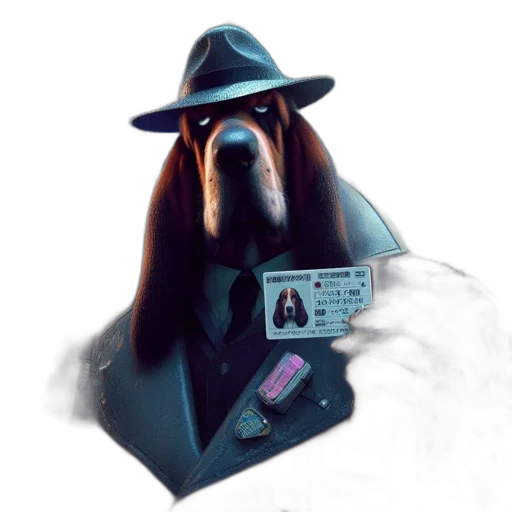 staff, hat, jacket, animal transparent PNG cut-out