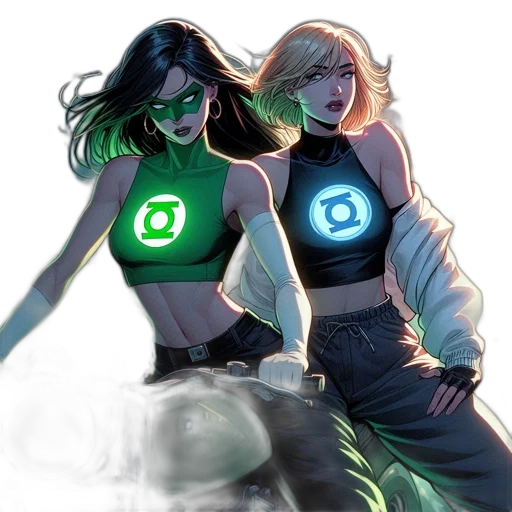 comic book art, concept art, fantasy art, cyberpunk transparent PNG cut-out