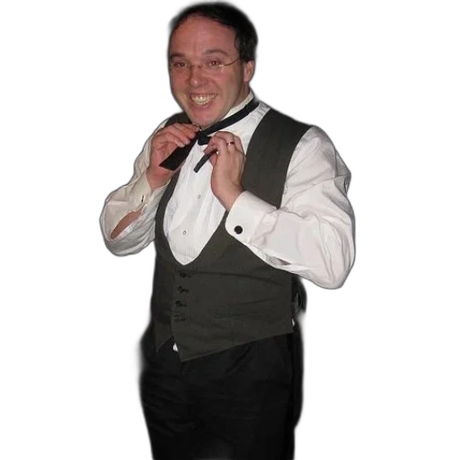 staff, jacket, man, white transparent PNG cut-out