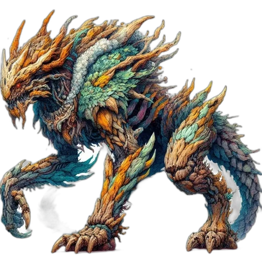 dragon, creature, animal, staff transparent PNG cut-out