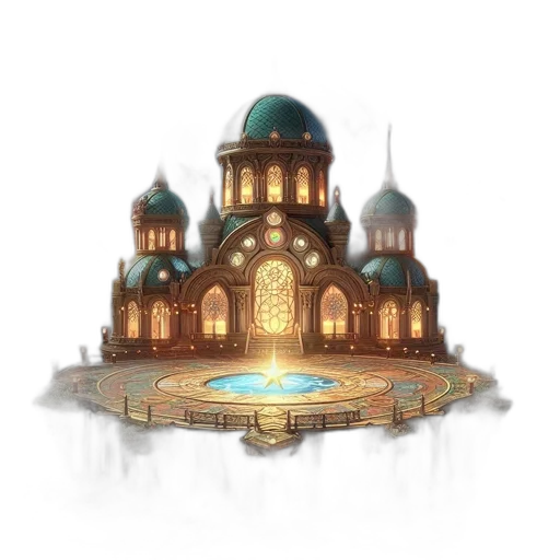 crown, building, concept art, pixel art transparent PNG cut-out