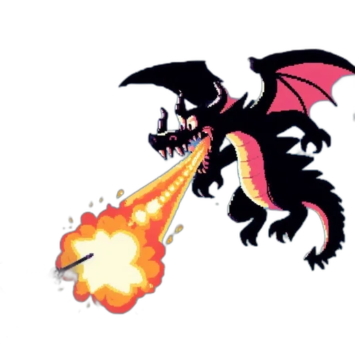 dragon, staff, weapon, creature transparent PNG cut-out