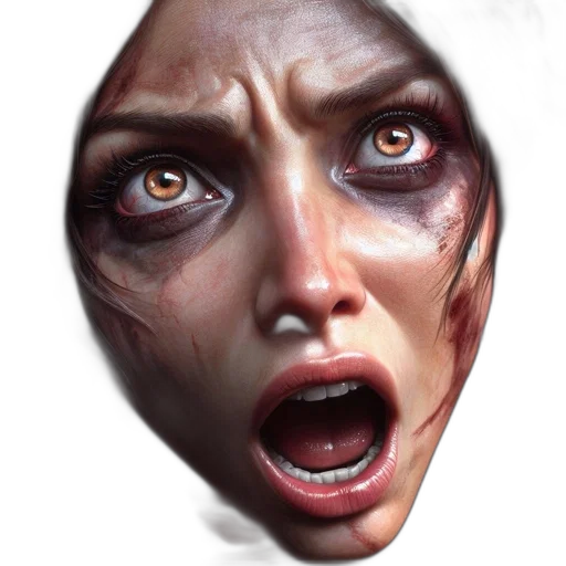 face, mask, creature, concept art transparent PNG cut-out