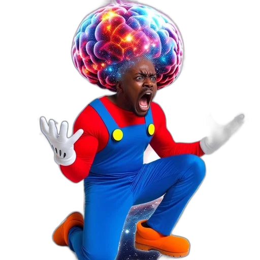creature, crown, hat, hair transparent PNG cut-out