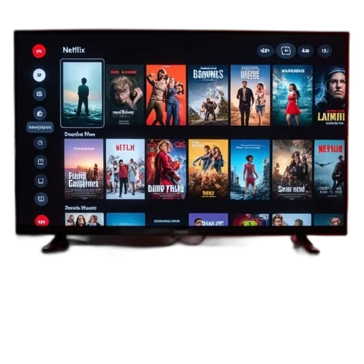 red, netflix, showing, several transparent PNG cut-out