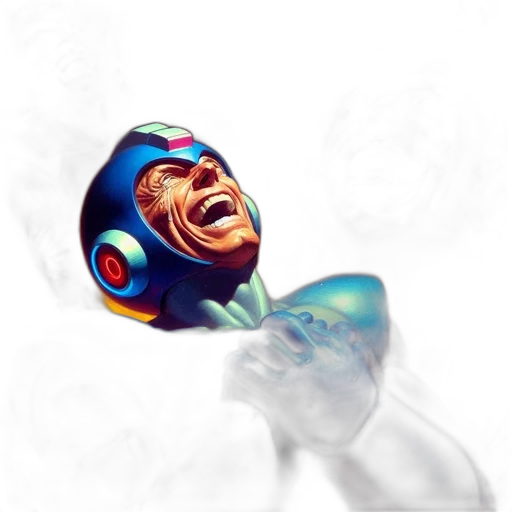 mask, face, robot, comic book art transparent PNG cut-out