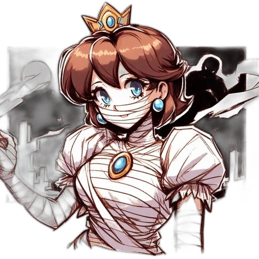 crown, staff, mask, robot transparent PNG cut-out