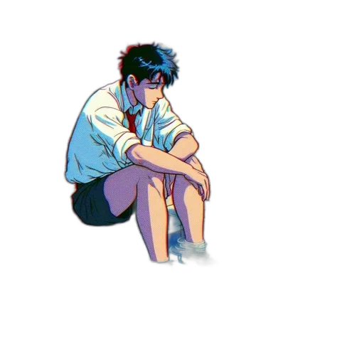 creature, jacket, vaporwave, concept art transparent PNG cut-out