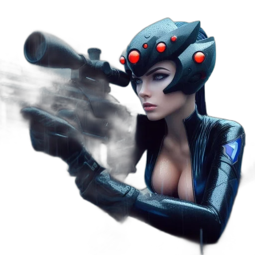 weapon, robot, staff, concept art transparent PNG cut-out