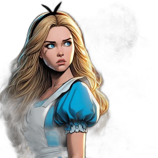 comic book art, fantasy art, concept art, cartoon transparent PNG cut-out