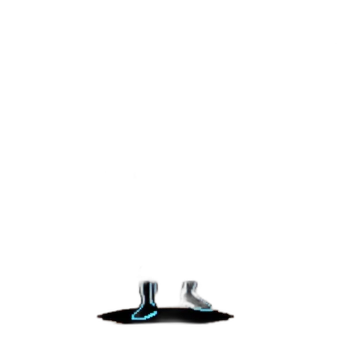 shoes, robot, hat, staff transparent PNG cut-out