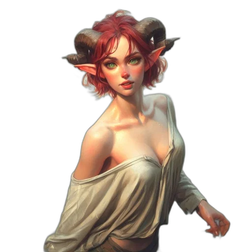 staff, dress, dragon, fantasy art transparent PNG cut-out