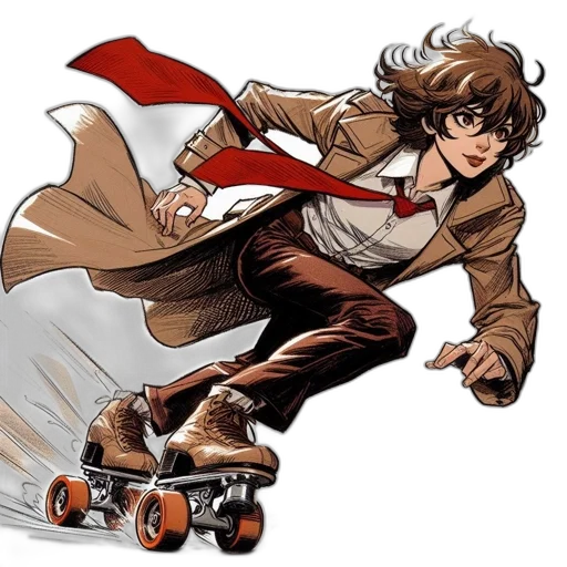 comic book art, concept art, anime, cartoon transparent PNG cut-out