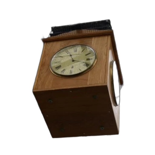furniture, 3d render, wooden, clock transparent PNG cut-out