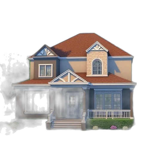 building, 3d render, concept art, photorealistic transparent PNG cut-out