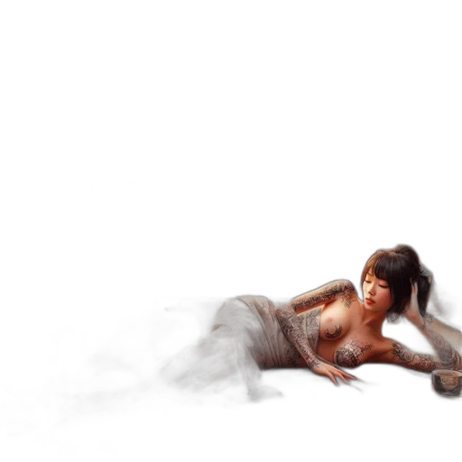 dress, creature, photorealistic, concept art transparent PNG cut-out