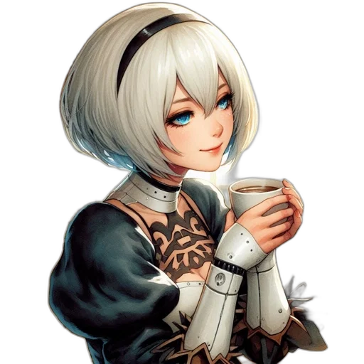 staff, face, robot, pixel art transparent PNG cut-out