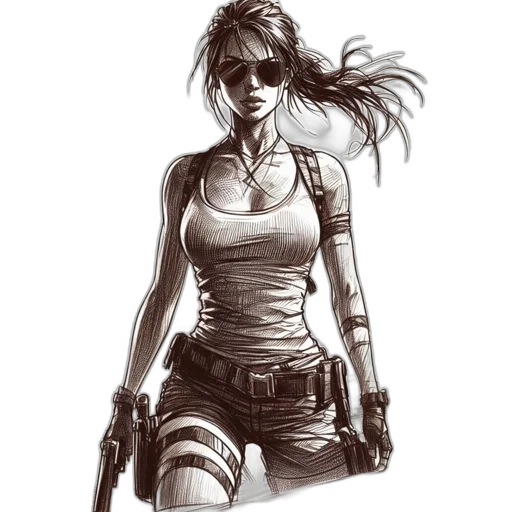 weapon, comic book art, concept art, cyberpunk transparent PNG cut-out