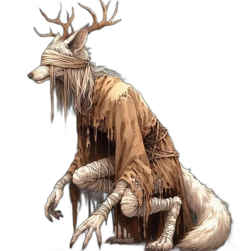 creature, animal, dragon, staff transparent PNG cut-out