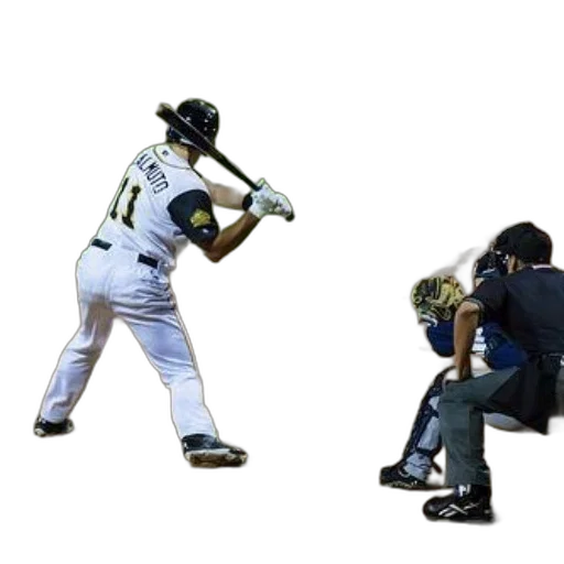 weapon, baseball, player, white transparent PNG cut-out