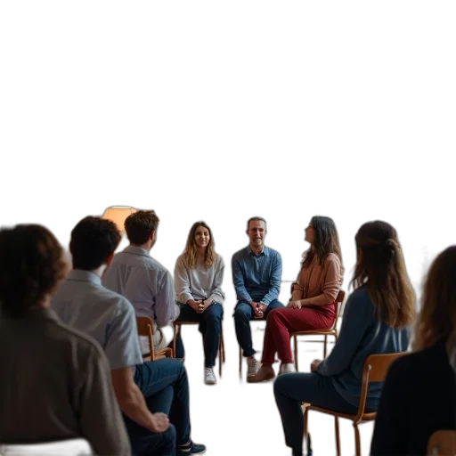 staff, furniture, group, people transparent PNG cut-out