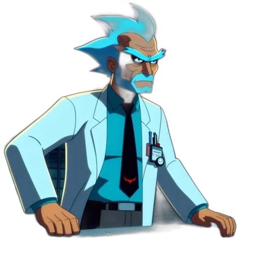 staff, jacket, robot, face transparent PNG cut-out