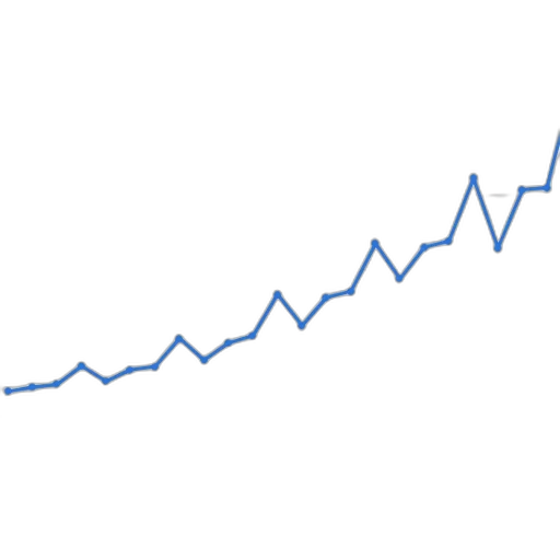 line, graph, showing, upward transparent PNG cut-out