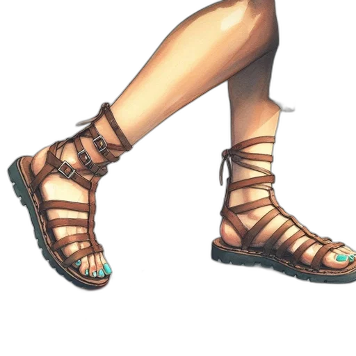 shoes, jewelry, 3d render, concept art transparent PNG cut-out