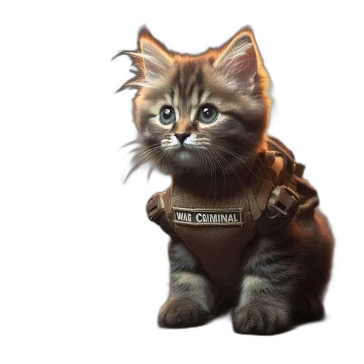 animal, staff, jacket, weapon transparent PNG cut-out