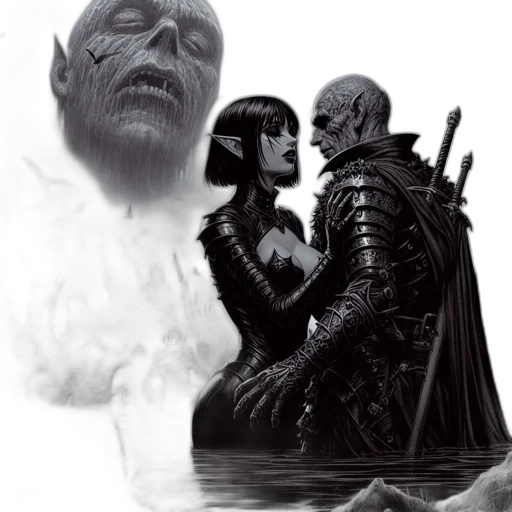 mask, comic book art, concept art, fantasy art transparent PNG cut-out