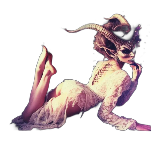dress, mask, hat, staff transparent PNG cut-out
