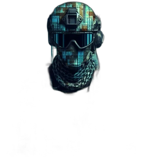 mask, robot, face, jacket transparent PNG cut-out