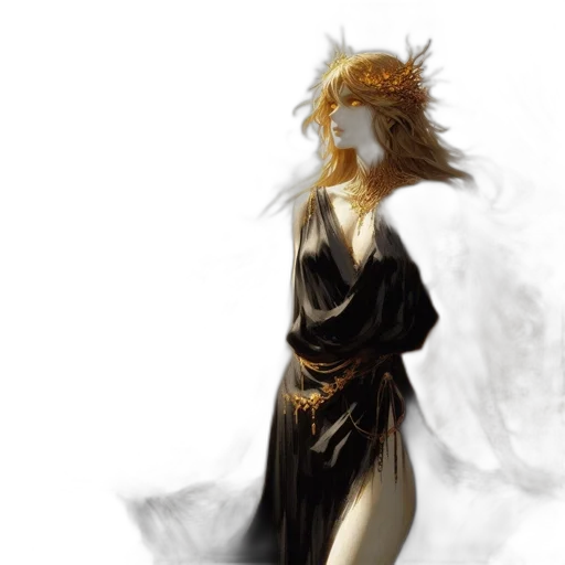 dress, mask, crown, concept art transparent PNG cut-out