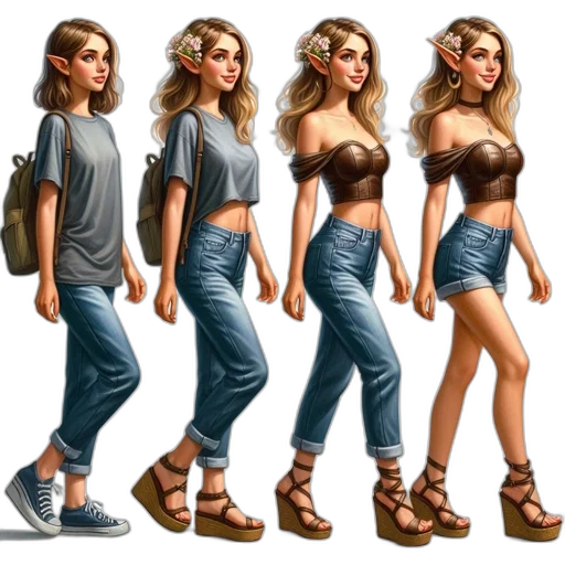 shoes, concept art, pixel art, fantasy art transparent PNG cut-out