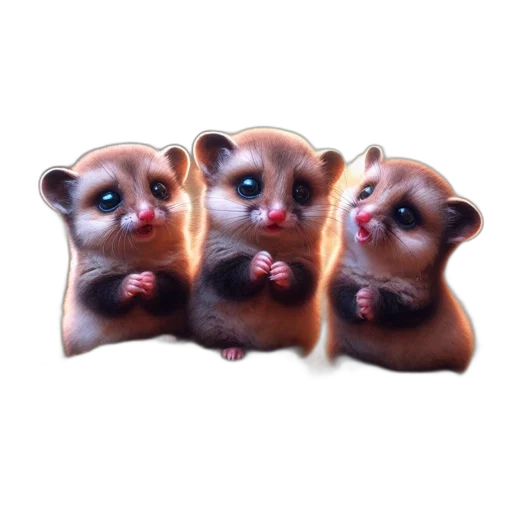 animal, food, 3d render, photorealistic transparent PNG cut-out