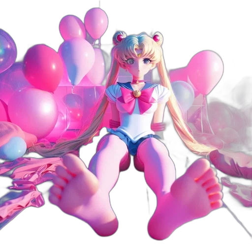3d render, concept art, vaporwave, fantasy art transparent PNG cut-out