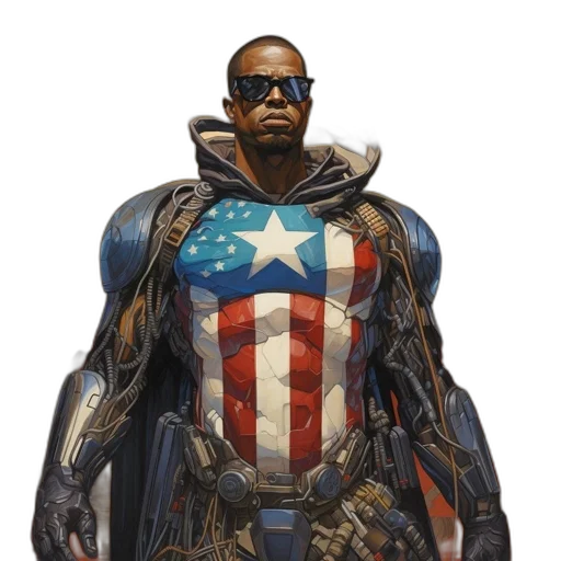 jacket, comic book art, concept art, fantasy art transparent PNG cut-out