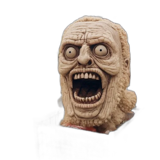 mask, face, creature, staff transparent PNG cut-out