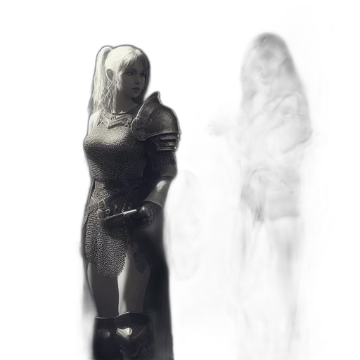dress, mask, sword, creature transparent PNG cut-out