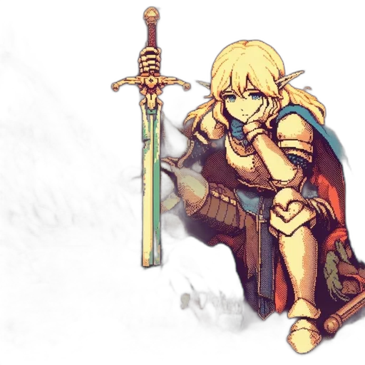 sword, weapon, staff, fantasy art transparent PNG cut-out