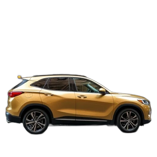 car, golden, gold, suv transparent PNG cut-out