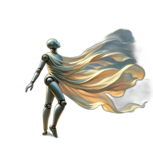 mask, robot, hair, staff transparent PNG cut-out