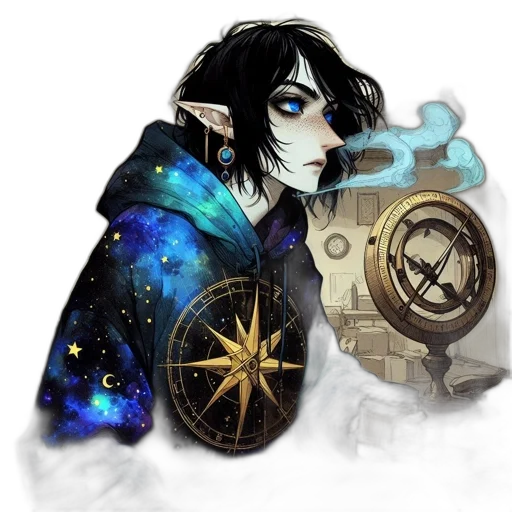 jacket, fantasy art, concept art, pixel art transparent PNG cut-out