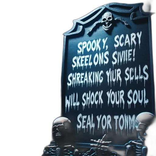 two, skeleton, figurines, flank transparent PNG cut-out