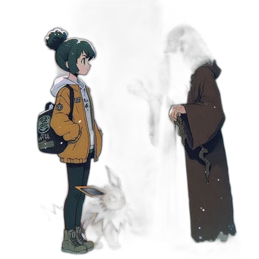 jacket, sword, staff, weapon transparent PNG cut-out