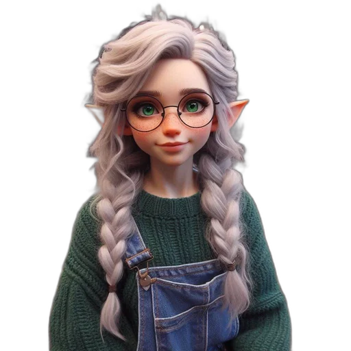 3d render, fantasy art, concept art, cartoon transparent PNG cut-out